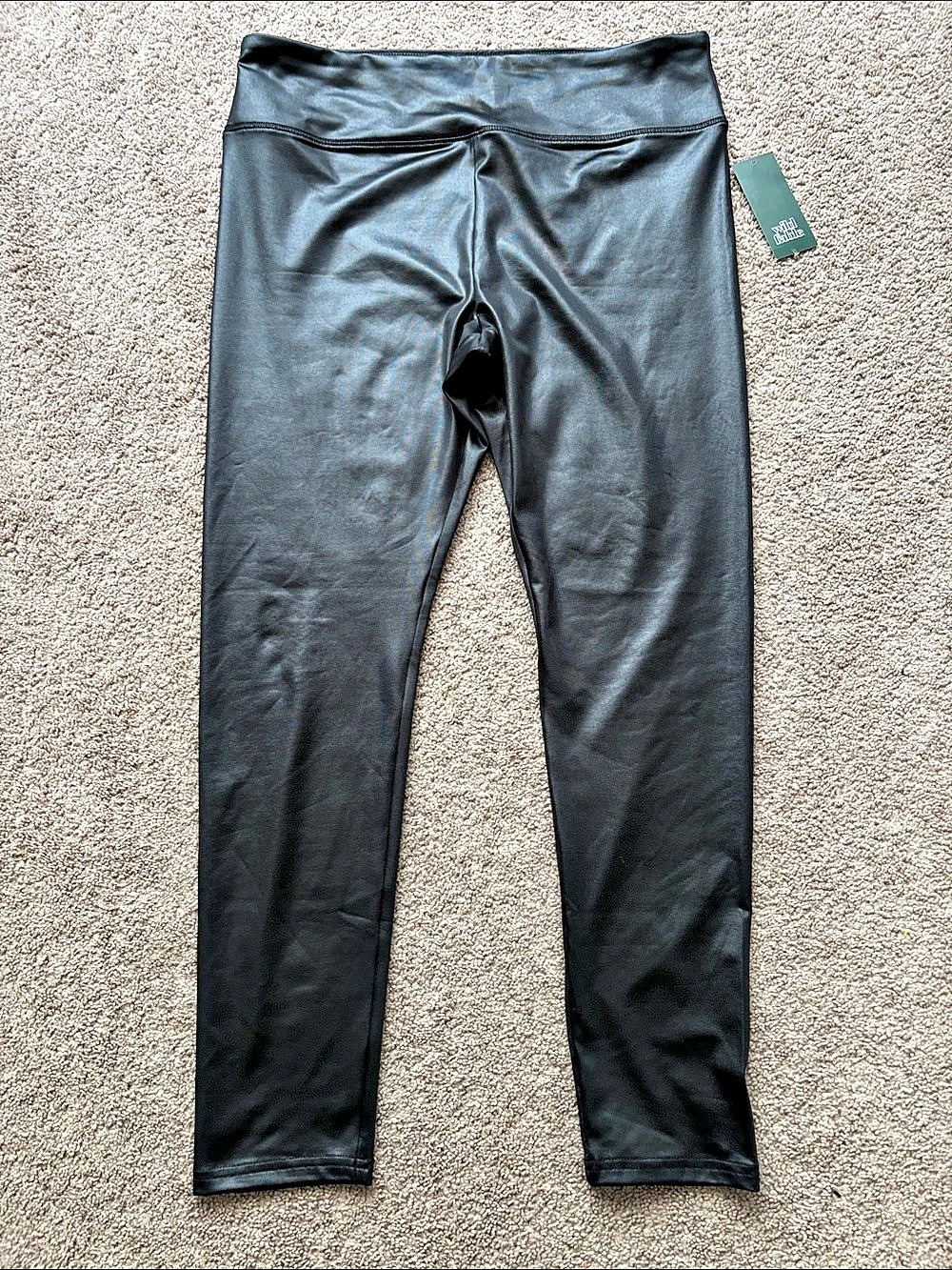 Wild Fable Faux Leather Leggings Black Size XL